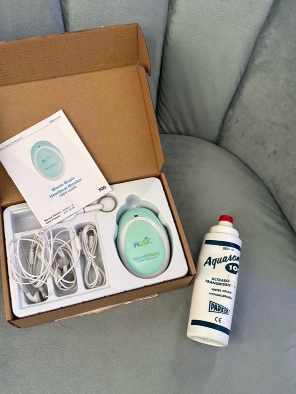 WombMusic Fetal Heartbeat Monitor - Mint Green